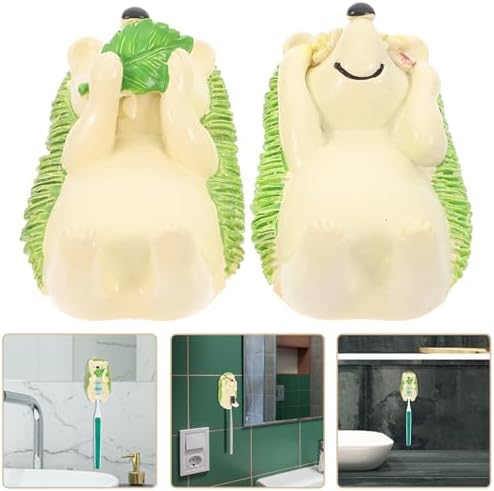 2Pcs Cartoon Hedgehog Toothbrush Holders