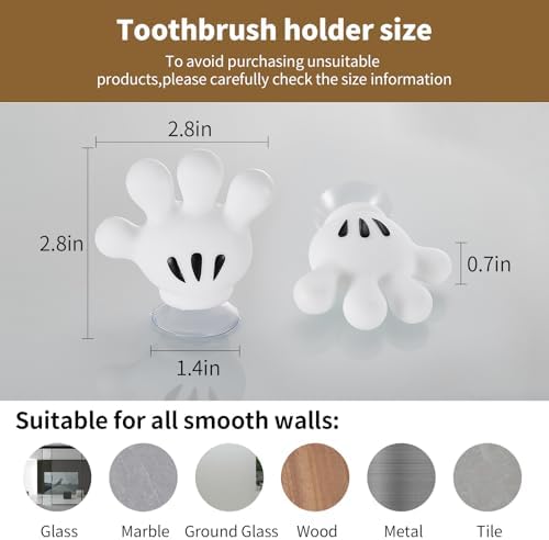 Perfect 2-Piece Toothbrush Holder with Unique Design
