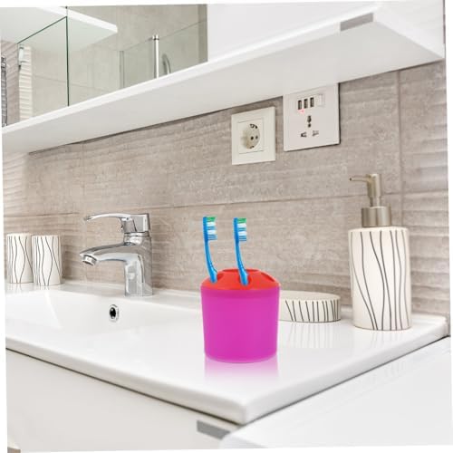 Stylish 4-Compartment Toothbrush Toothpaste Organizer