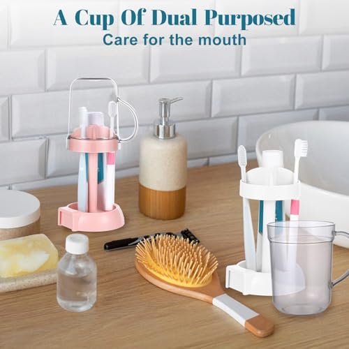 Durable Travel Tooth Brush Holder with Cup Cover for Bathroom