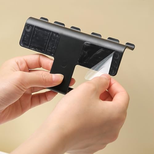 Two-Piece Self-Adhesive Plastic Toothbrush Holders
