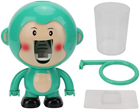 Cutesy Cartoon Monkey Toothbrush Holder Wall-Mounted for Kids