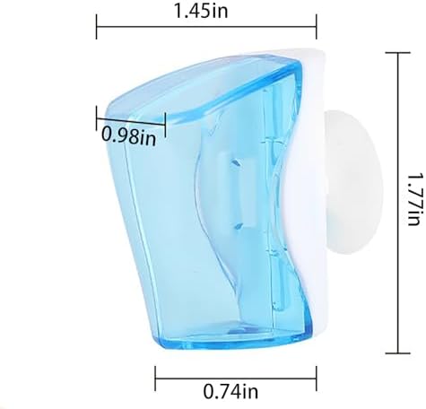Toothbrush Holder Case with Suction Cup Green