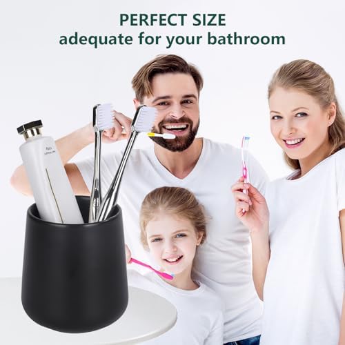 Sturdy Ceramic Toothbrush Holder for Bathroom More