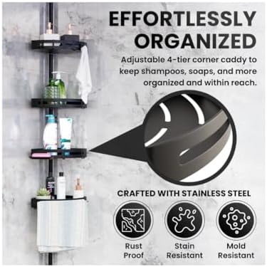 Impose Corner Shower Caddy by J-Rod Innovations