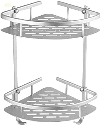 2-Layer Showers Organizer Aluminum Caddy for Bathtubs Showers