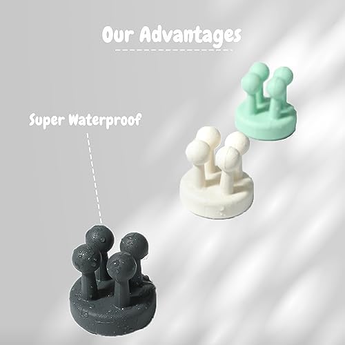 4Pcs Silicone Toothbrush Holders for Bathrooms
