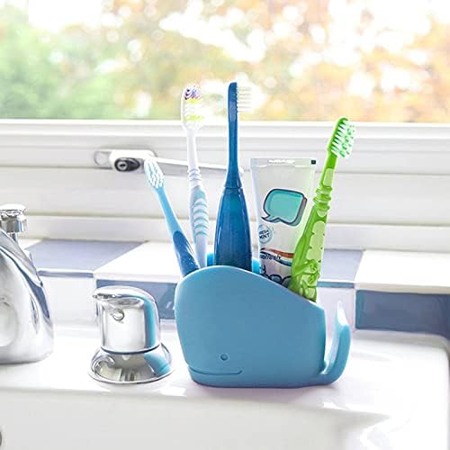 Cute Whale Kids Toothbrush Holder White