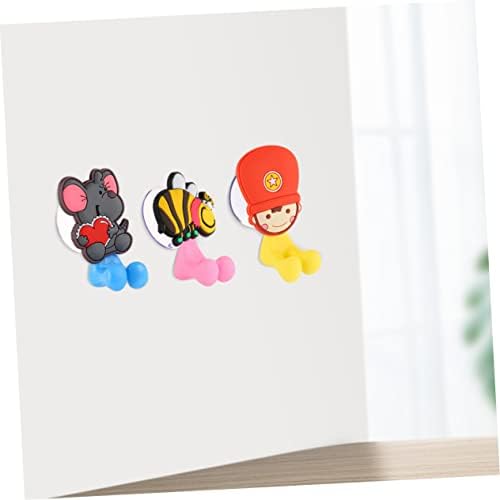 3-Piece Cartoon Suction Toothbrush Holder for Kids in the Bathroom