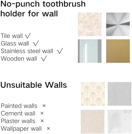 Coastacloud Wall Mounted Toothbrush Holder Set with 2 Cups and Toothpaste Dispenser
