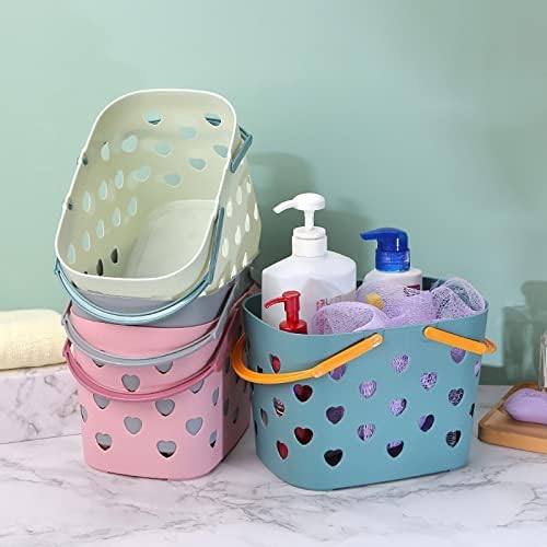 Sturdy BPA-free shower caddy with handles for bathroom essentials