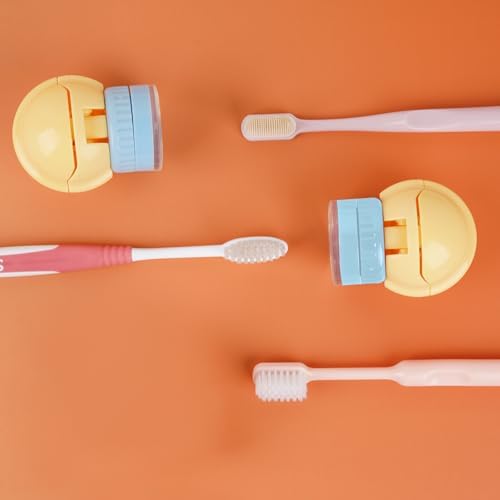 Keep Your Toothbrushes Neat Clean With These Wall-Mounted Holders Blue Yellow