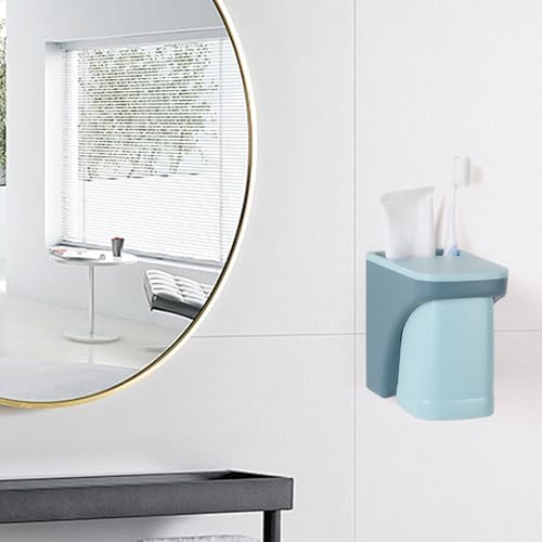 Yagoo Wall Mounted Toothbrush Holder Organizer Set 1 Blue