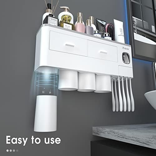 Big Choice 4 Cups Toothbrush Holders White - iHave