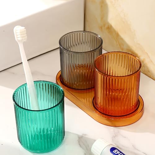 Bathroom Toothbrush Holder Tumbler Set for 2
