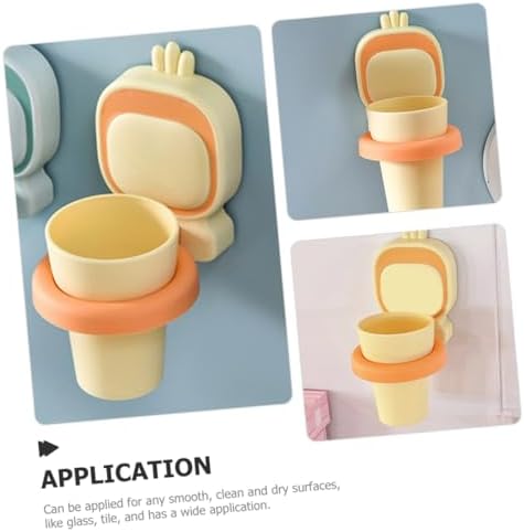 Ciieeo 1set Wall Mounted Toothbrush Holder