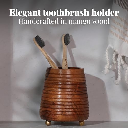 Folkulture 4x3 Toothbrush Holder for Bathroom
