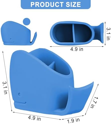 Cute Whale Toothbrush Holder for Kids and Adults