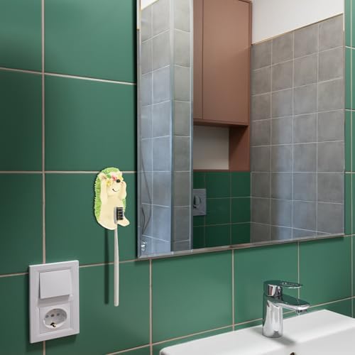 2Pcs Cartoon Hedgehog Toothbrush Holders