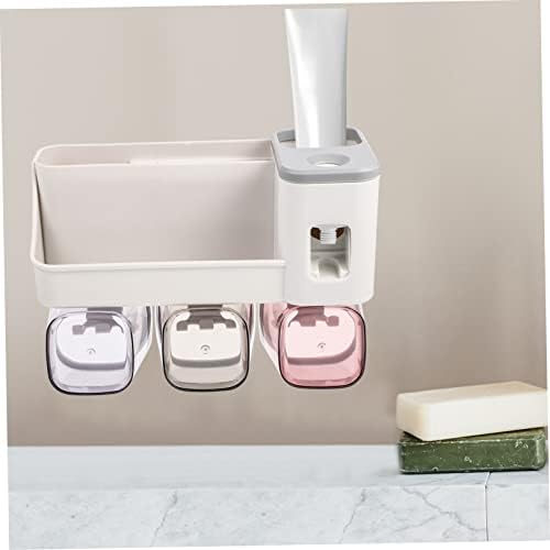 ABOOFAN Toothbrush Holder Bathroom Storage Shelf 238X18CM Light Grey