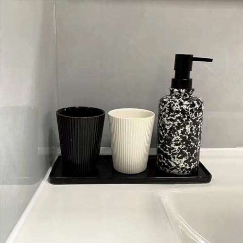 Stylish Bulk-Proof Vertical Stripe Toothbrush Cup Perfect for Morning Coffee
