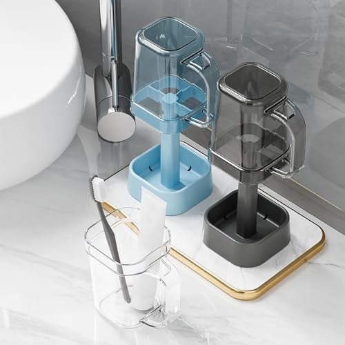 Premium Toothbrush Holder with Cup Divider