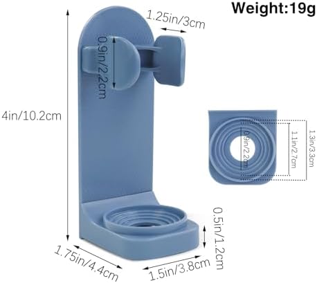 Feelorna 2 Pcs Electric Toothbrush Holders Wall Mounted No Drilling Organizer