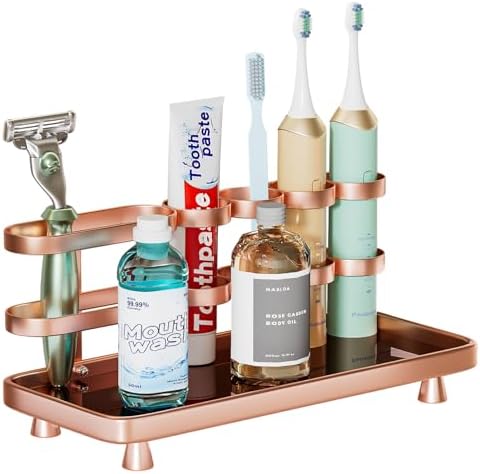 Electric Toothbrush Holder - Rose Gold Design for Clean and Convenient Daily Use