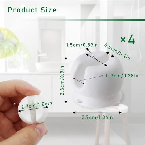 Versatile White Wall-Mounted Toothbrush Holders