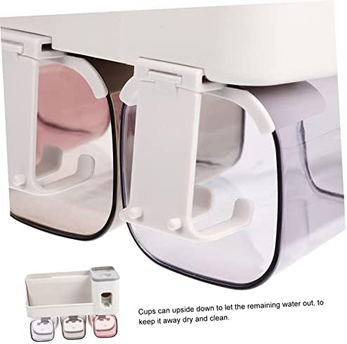 ABOOFAN Toothbrush Holder Bathroom Storage Shelf 238X18CM Light Grey
