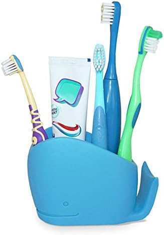 Cute Whale Kids Toothbrush Holder White