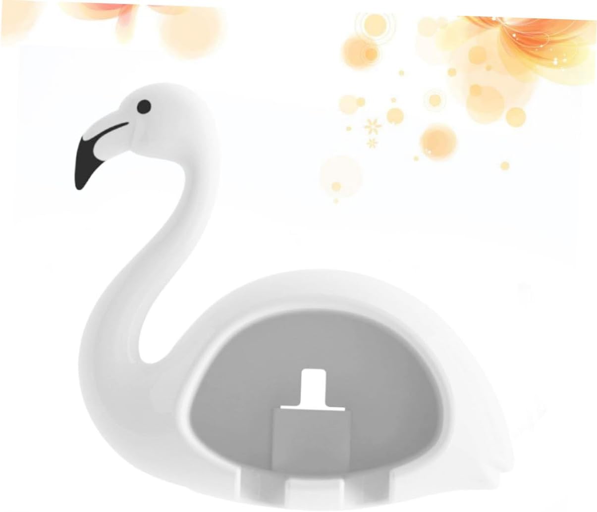 Flamingo Toothbrush Holder for Two Easy Suction Wall Toothbrush Case