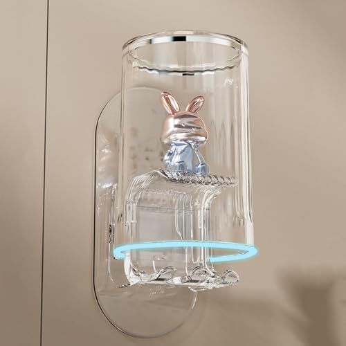 Efficient Wall Toothbrush Mouthwash Bracket Pink