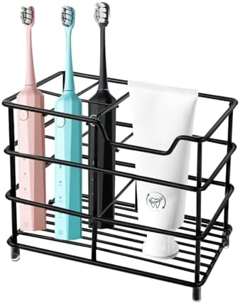 Modern Black Stainless Steel Toothbrush Holder