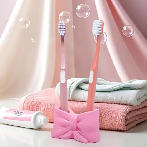 Cute Bowtie Holder Multifunctional Nightstand Organizer for Toothbrushes Pens
