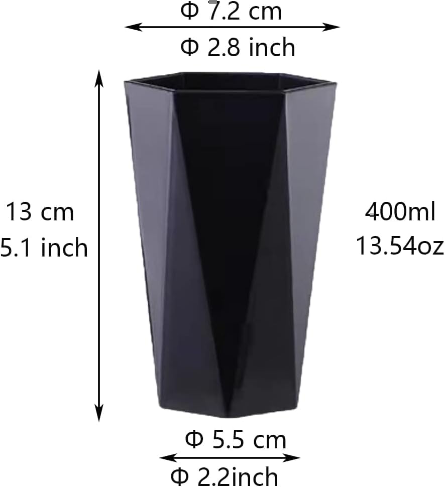 Eco-Friendly Child and Adult-Safe 2-Pack 280ml Mouthwash Drinking Cups