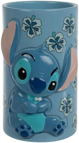Hobby Lobby Kids Bathroom Toothbrush Holder Blue Stitch