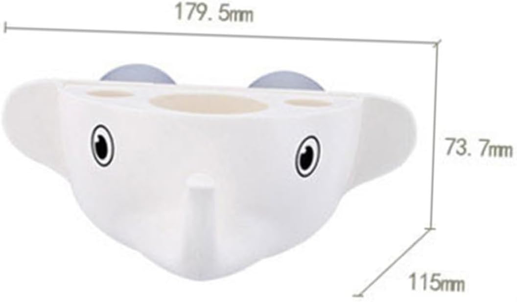 Zerodeko Cartoon Elephant Toothbrush and Toothpaste Organizer compact stylish functional bathroom accessory