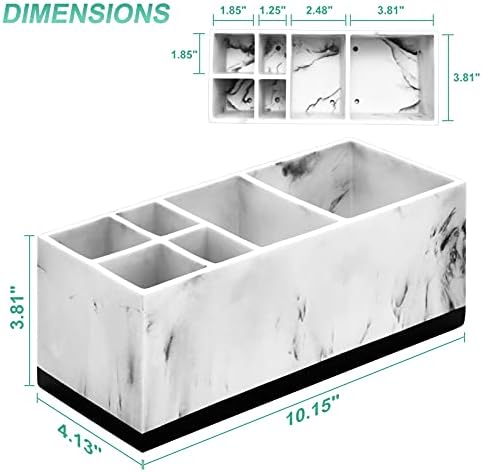 VITVITI 6 Compartment Toothbrush Holder for Bathroom Sink Countertop Organizer