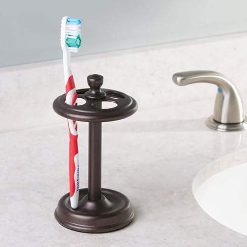 iDesign York Black Toothbrush Holders Set of 2