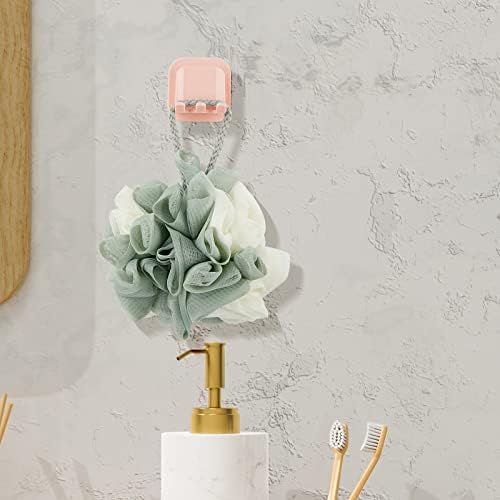2 PCS Self-Adhesive Toothbrush Holders Wall Mounted Pink