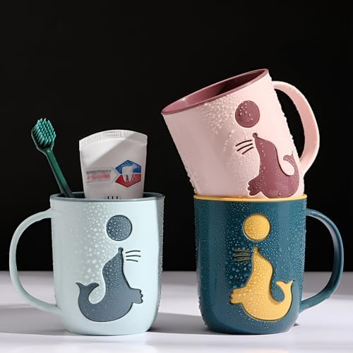 Unique Toothbrush Cup 4-Pack for Bathroom