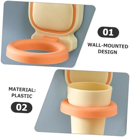 Ciieeo 1set Wall Mounted Toothbrush Holder