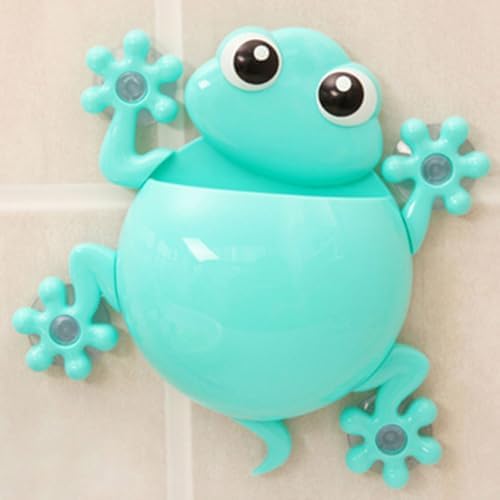 Zerodeko 2pc Cute Frog Tooth Brush Holder Storage for Kids
