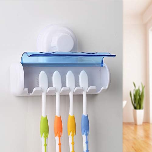 Nobu 6-Pack Suction-Cup Toothbrush Holder Set 6 Toothbrushes Easy to Use