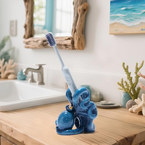 Hodao Blue Octopus Toothbrush Holder