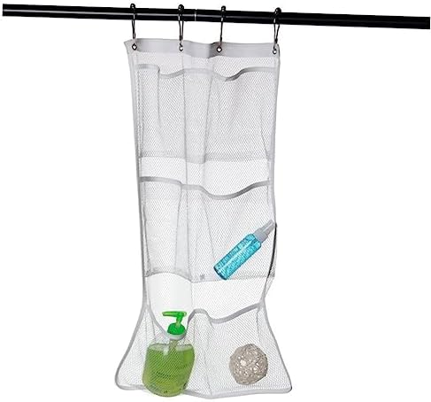 Hanging Mesh Shower Organizer Bag for Shampoo Conditioner and Toys