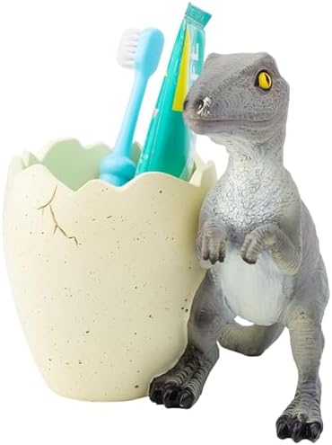 FlidRunest Dinosaur Toothbrush Organizer