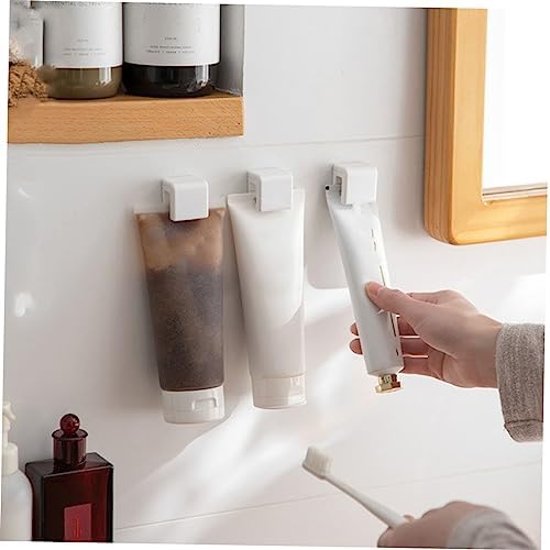 4pcs Wall Clips for Bathroom Toothpaste Holder and Toothbrush Stand