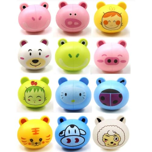 Kids Cartoon Animal Head Shaped Toothbrush Holder with Suction Cups